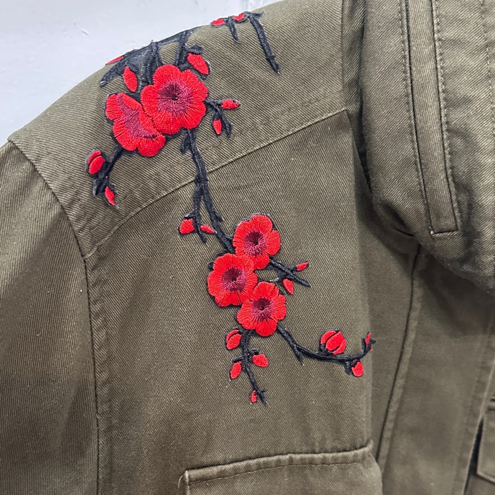 Embroidered Military Style Jacket - Picture 3 of 8